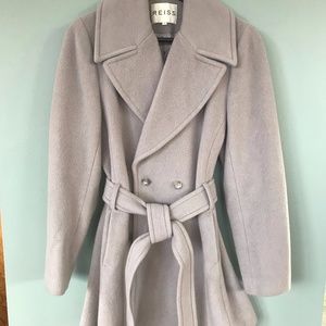 Reiss Wool Belted Trench Coat
